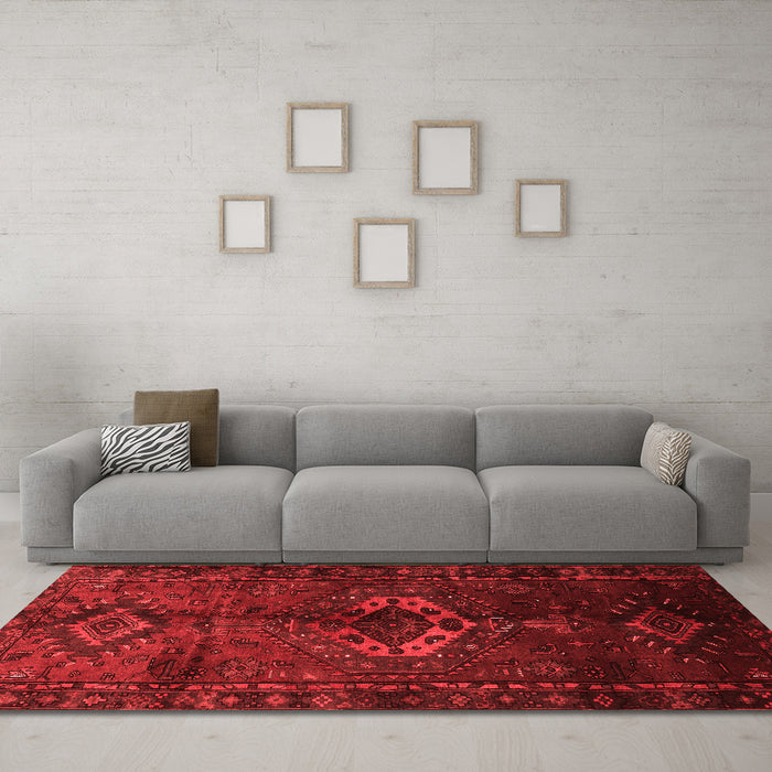 Traditional Red Washable Rugs