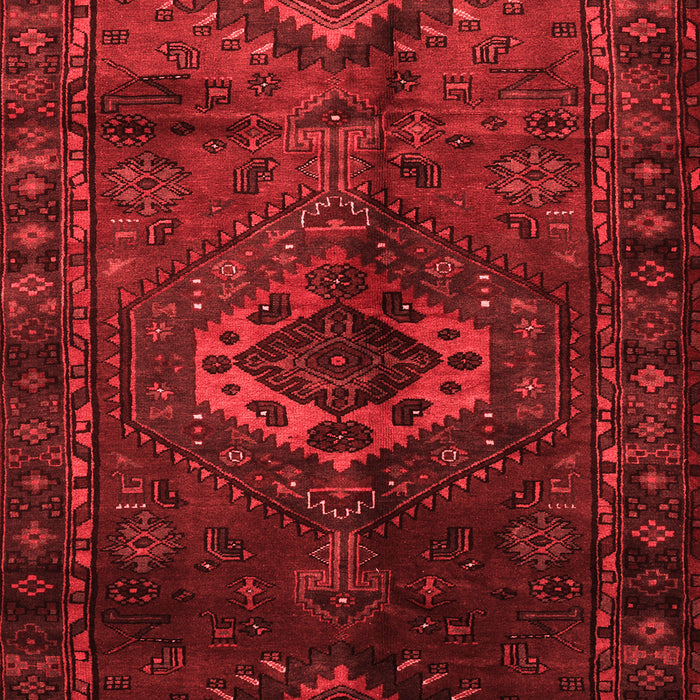 Machine Washable Persian Red Traditional Rug, wshtr3107red