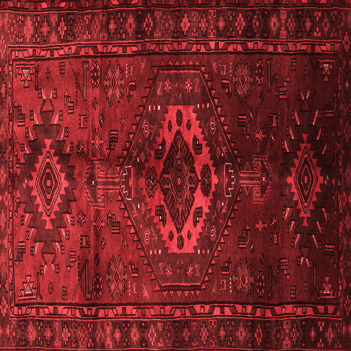 Machine Washable Persian Red Traditional Rug, wshtr3107red