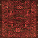 Serging Thickness of Persian Orange Traditional Rug, tr3108org