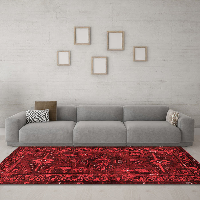 Traditional Red Washable Rugs
