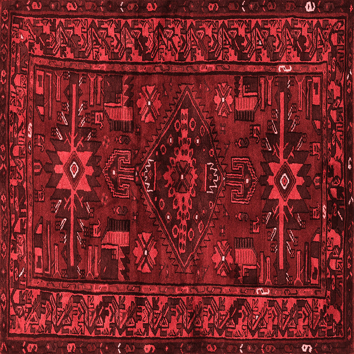 Machine Washable Persian Red Traditional Rug, wshtr3108red