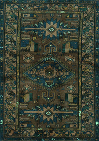 Persian Turquoise Traditional Rug, tr3108turq