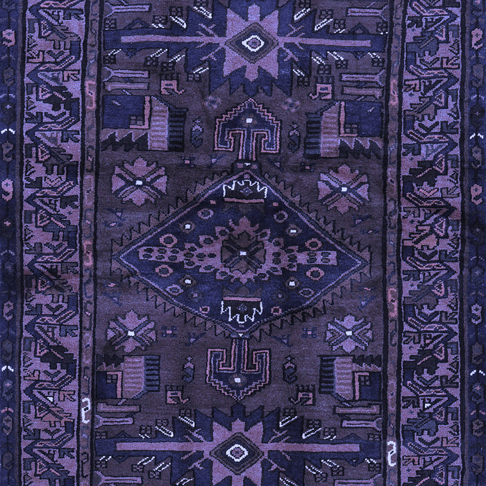 Machine Washable Persian Blue Traditional Rug, wshtr3108blu