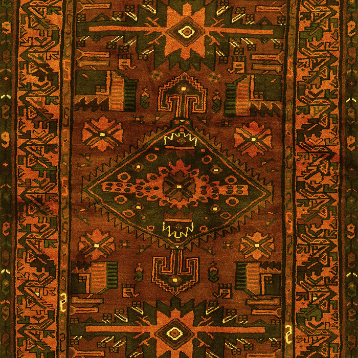 Machine Washable Persian Yellow Traditional Rug, wshtr3108yw