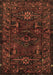 Machine Washable Persian Brown Traditional Rug, wshtr3108brn