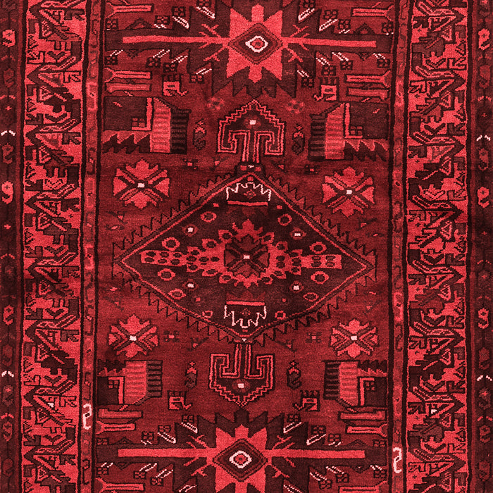 Machine Washable Persian Red Traditional Rug, wshtr3108red