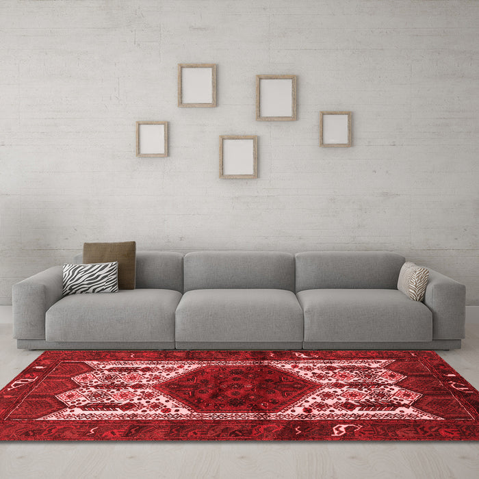 Traditional Red Washable Rugs