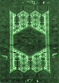 Persian Emerald Green Traditional Rug, tr3109emgrn