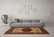 Machine Washable Persian Brown Traditional Rug in a Living Room,, wshtr3109brn