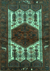 Persian Turquoise Traditional Rug, tr3109turq