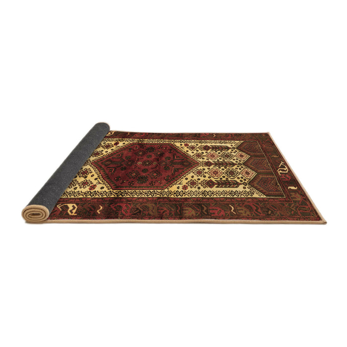 Sideview of Persian Brown Traditional Rug, tr3109brn