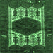 Square Persian Emerald Green Traditional Rug, tr3109emgrn