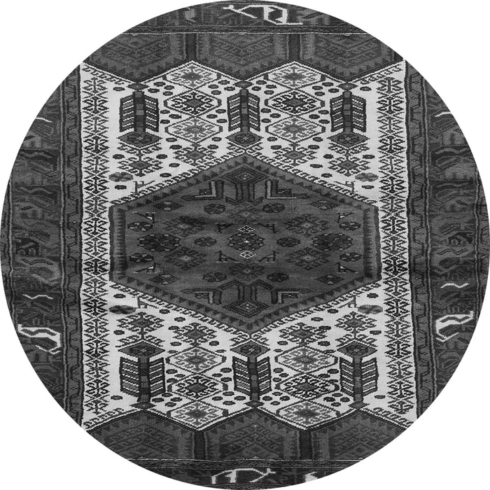 Square Persian Gray Traditional Rug, tr3109gry