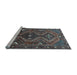 Sideview of Machine Washable Persian Light Blue Traditional Rug, wshtr310lblu