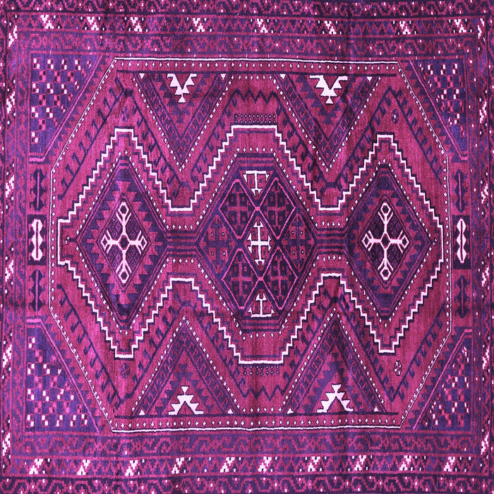 Square Machine Washable Persian Purple Traditional Area Rugs, wshtr310pur