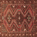 Square Persian Brown Traditional Rug, tr310brn