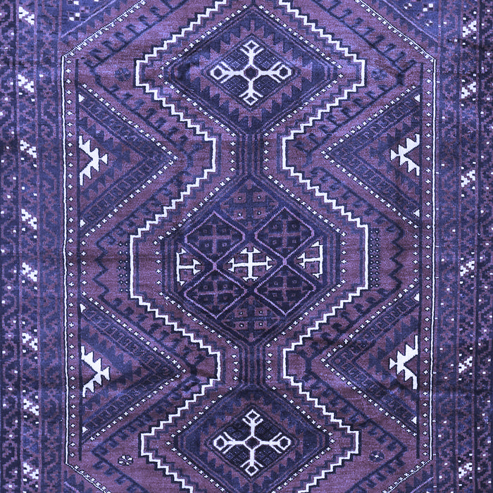 Machine Washable Persian Blue Traditional Rug, wshtr310blu