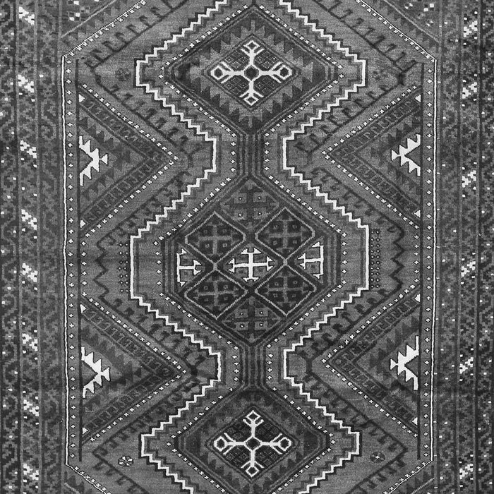 Serging Thickness of Machine Washable Persian Gray Traditional Rug, wshtr310gry