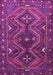 Machine Washable Persian Purple Traditional Area Rugs, wshtr310pur