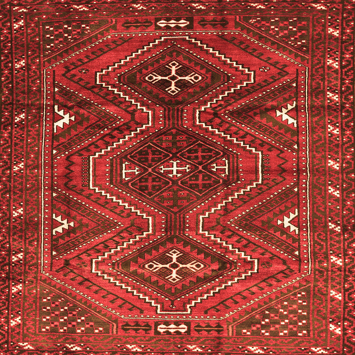 Serging Thickness of Persian Orange Traditional Rug, tr310org