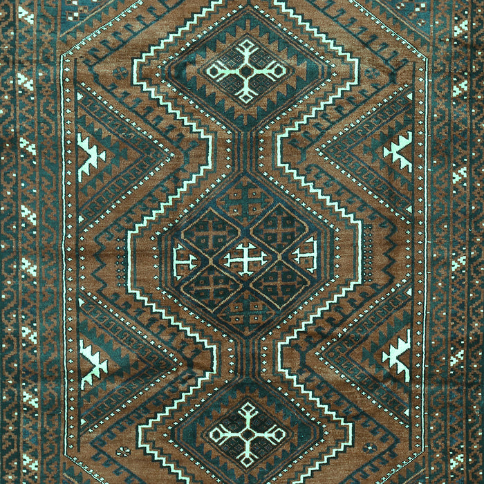 Machine Washable Persian Turquoise Traditional Area Rugs, wshtr310turq