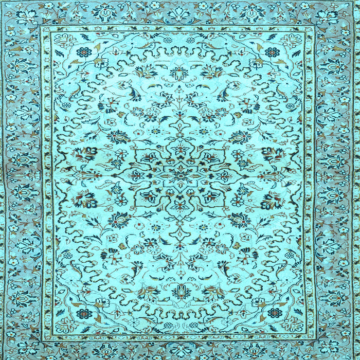 Square Persian Light Blue Traditional Rug, tr3110lblu