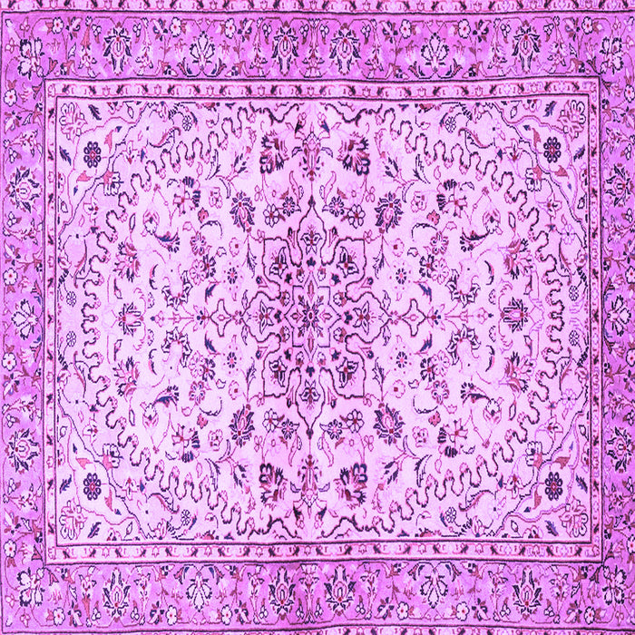 Square Persian Purple Traditional Rug, tr3110pur