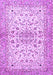 Machine Washable Persian Purple Traditional Area Rugs, wshtr3110pur