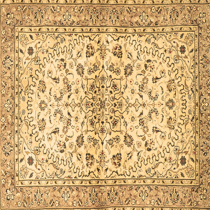 Square Machine Washable Persian Brown Traditional Rug, wshtr3110brn