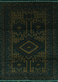 Persian Turquoise Traditional Rug, tr3111turq