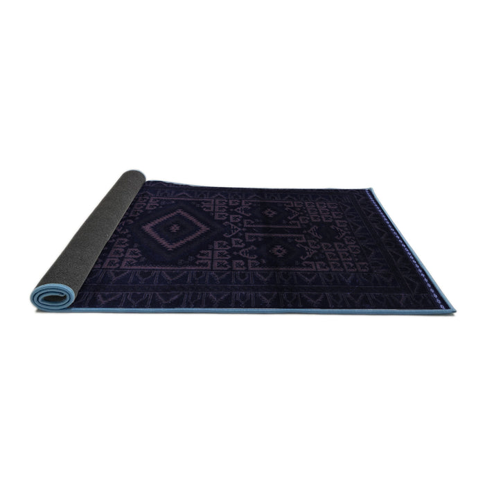 Sideview of Persian Blue Traditional Rug, tr3111blu