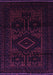 Machine Washable Persian Purple Traditional Area Rugs, wshtr3111pur