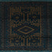 Square Persian Light Blue Traditional Rug, tr3111lblu