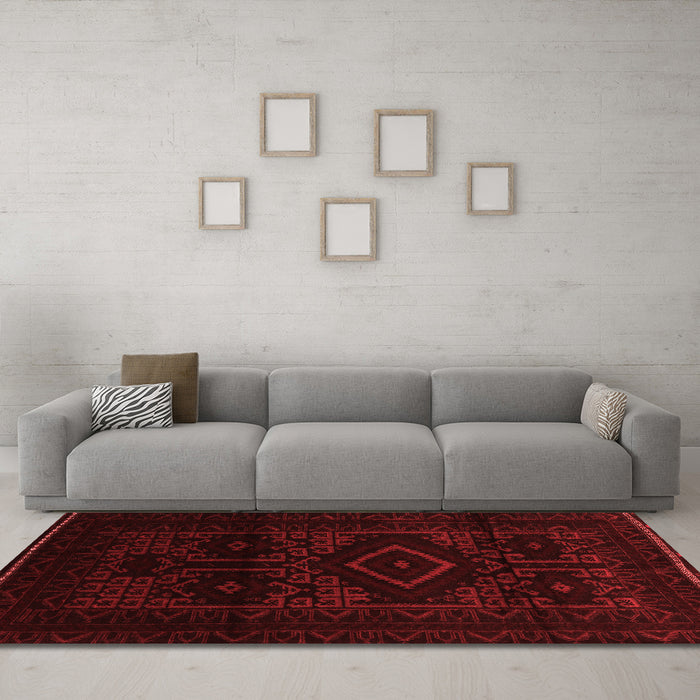 Traditional Red Washable Rugs