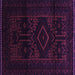 Square Persian Purple Traditional Rug, tr3111pur