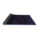 Sideview of Persian Blue Traditional Rug, tr3112blu