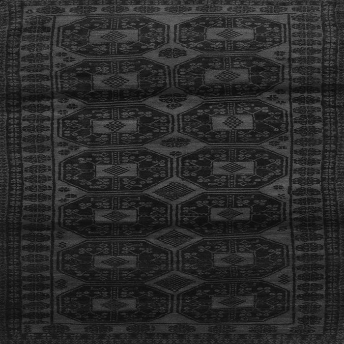 Round Machine Washable Persian Gray Traditional Rug, wshtr3112gry