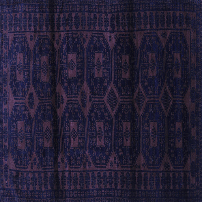 Square Machine Washable Persian Blue Traditional Rug, wshtr3112blu