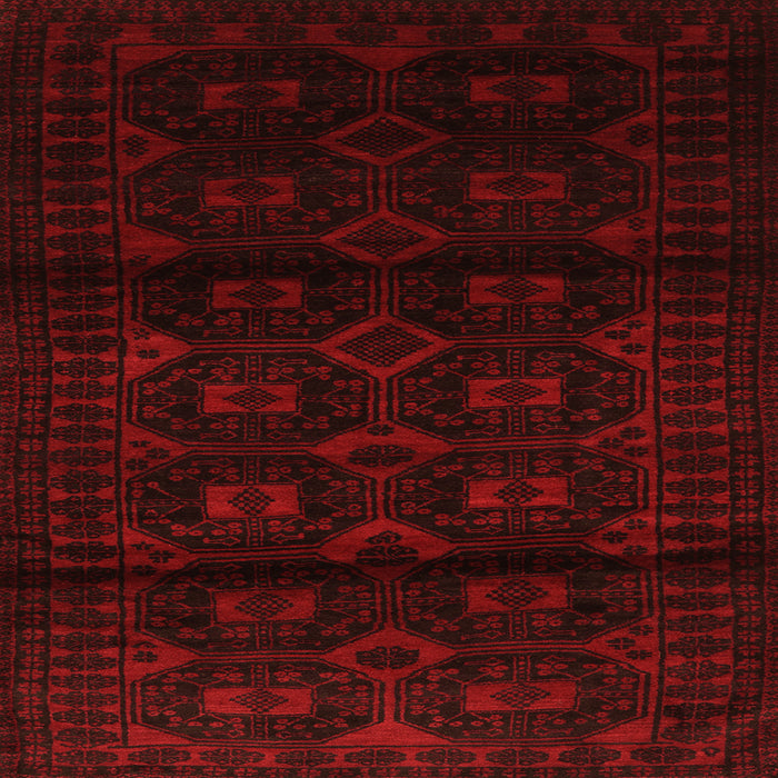 Round Machine Washable Persian Orange Traditional Area Rugs, wshtr3112org