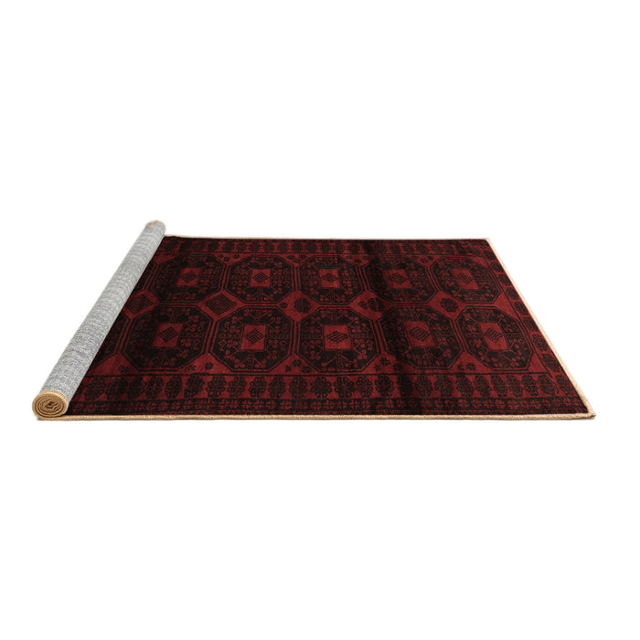 Sideview of Machine Washable Persian Brown Traditional Rug, wshtr3112brn