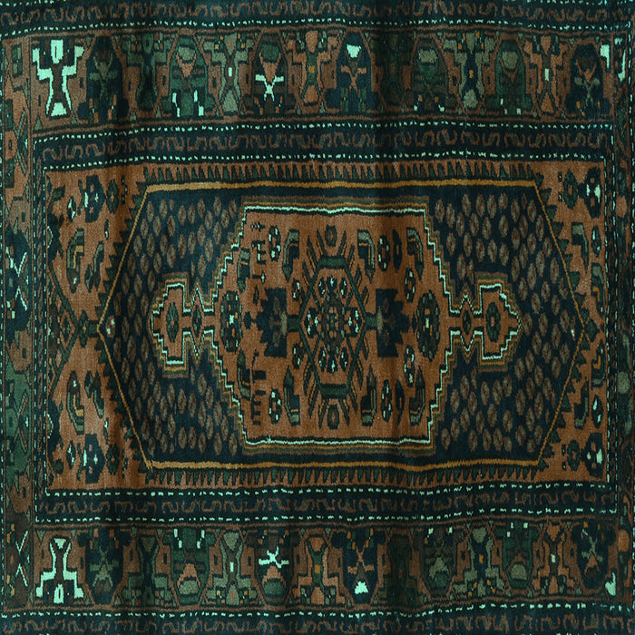 Square Persian Turquoise Traditional Rug, tr3113turq