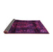 Sideview of Persian Purple Traditional Rug, tr3113pur