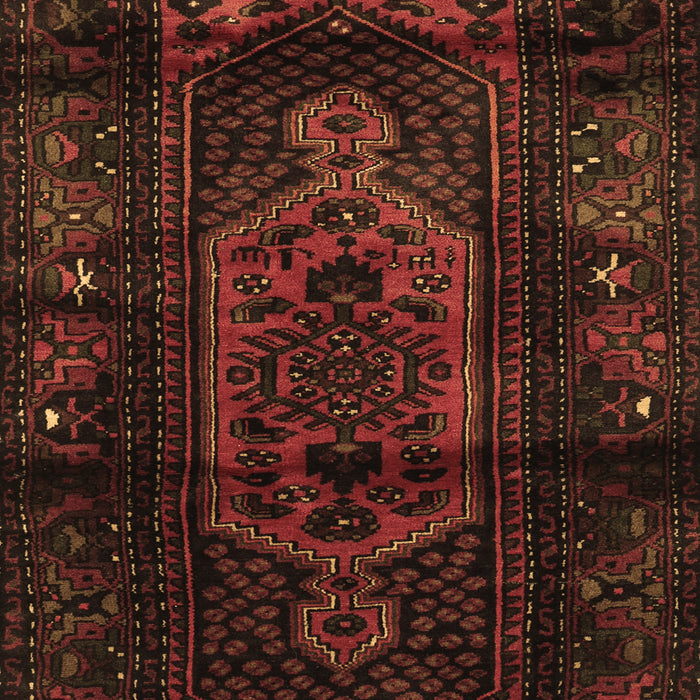 Machine Washable Persian Brown Traditional Rug, wshtr3113brn