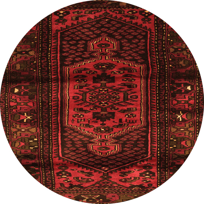 Square Persian Orange Traditional Rug, tr3113org