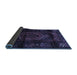 Sideview of Persian Blue Traditional Rug, tr3113blu
