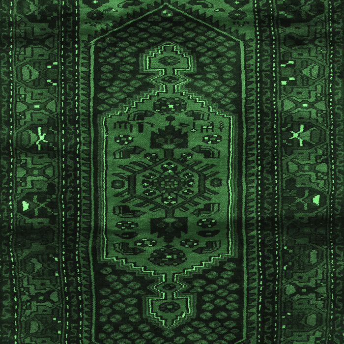 Machine Washable Persian Emerald Green Traditional Area Rugs, wshtr3113emgrn
