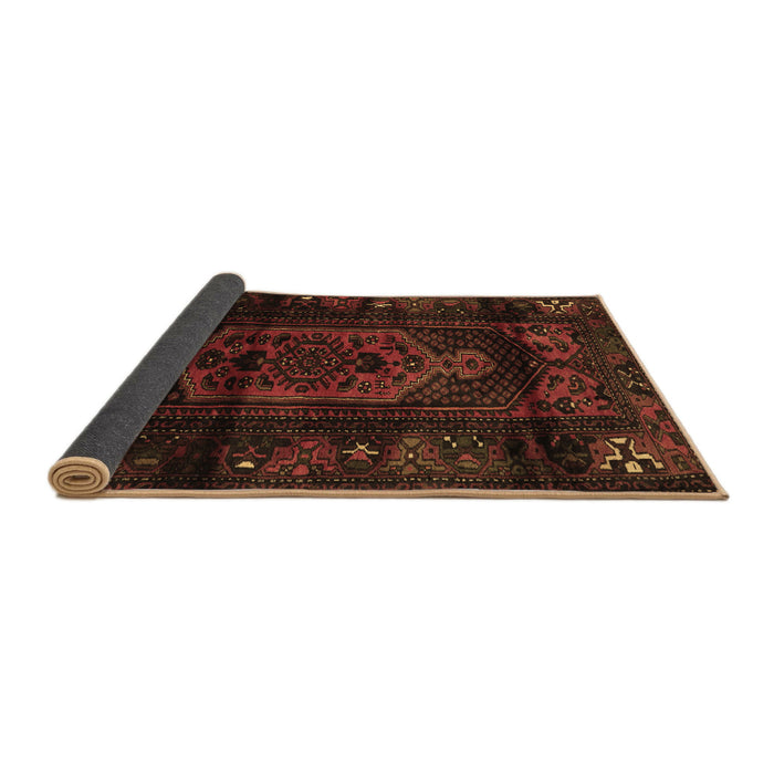 Sideview of Persian Brown Traditional Rug, tr3113brn