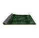 Sideview of Persian Emerald Green Traditional Rug, tr3113emgrn
