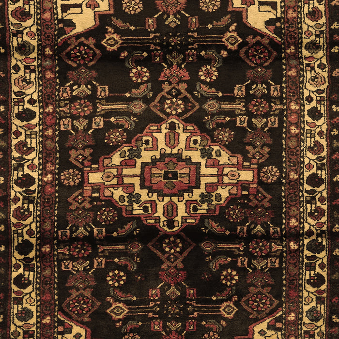 Machine Washable Persian Brown Traditional Rug, wshtr3114brn